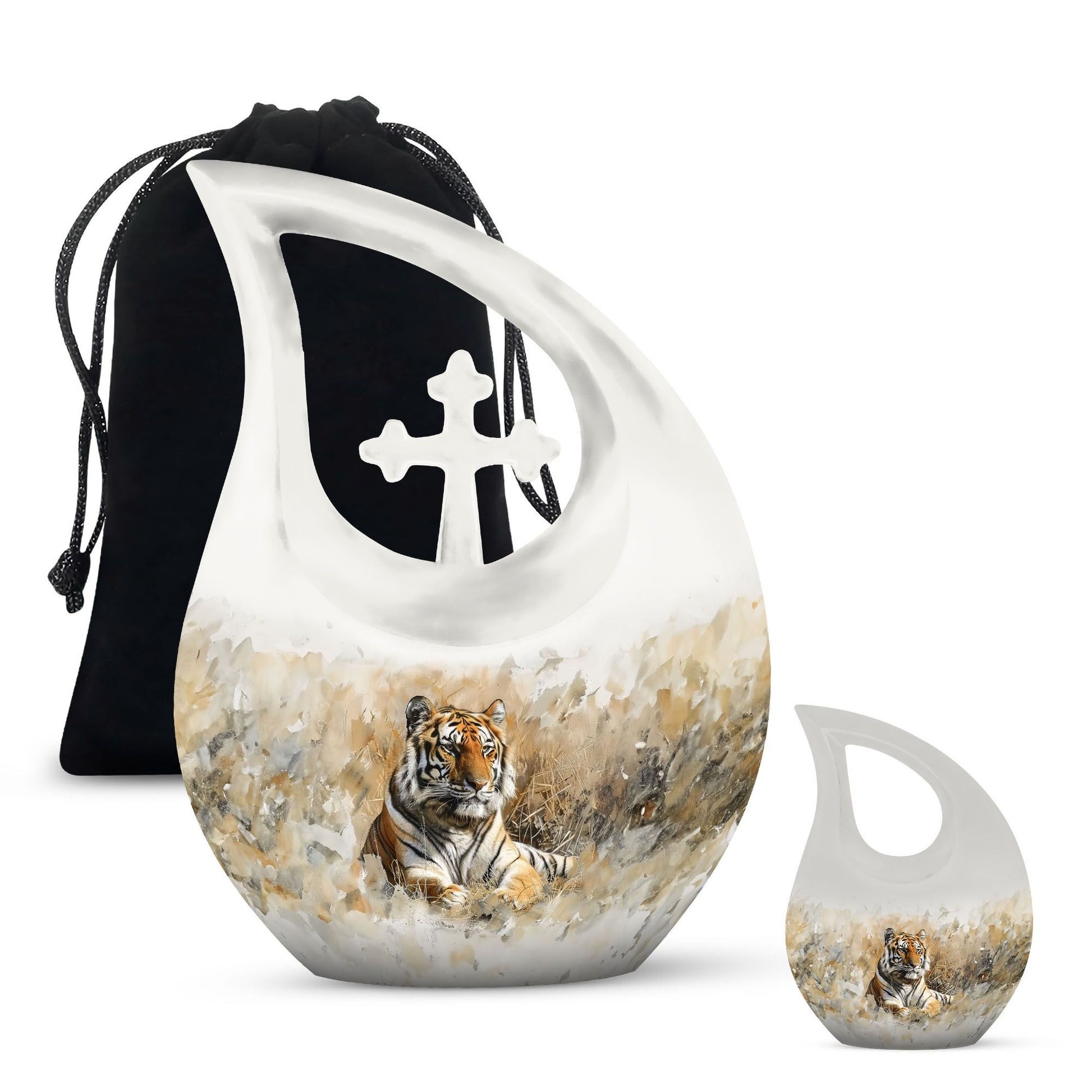 Teardrop Shaped  Large Urn With 1 Keepsake