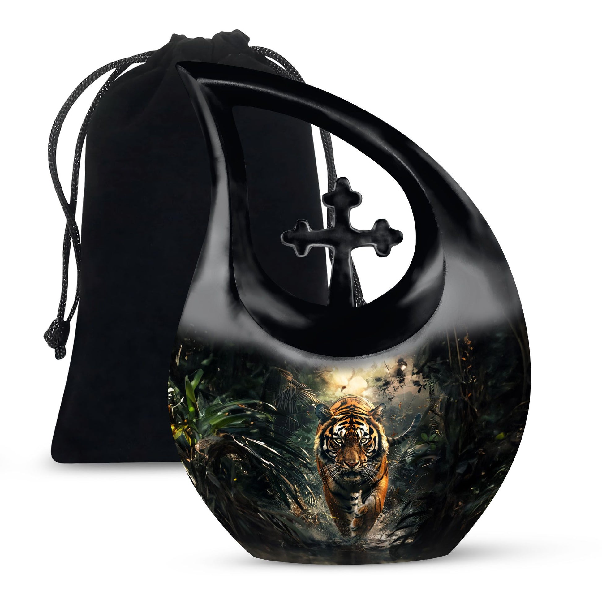 Teardrop Shaped  Large Urn 10 Inch