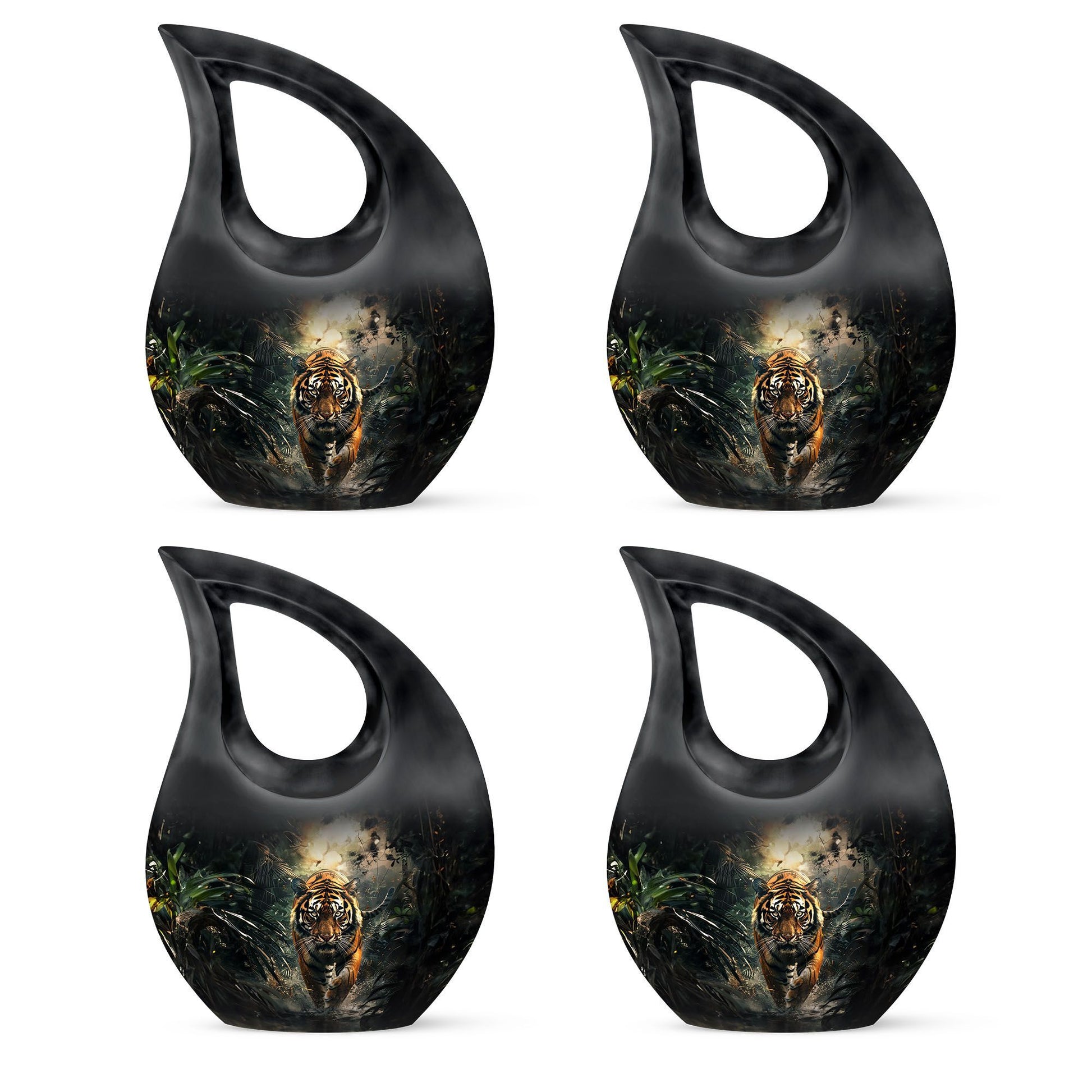 Teardrop Shaped  Keepsake Set of 4
