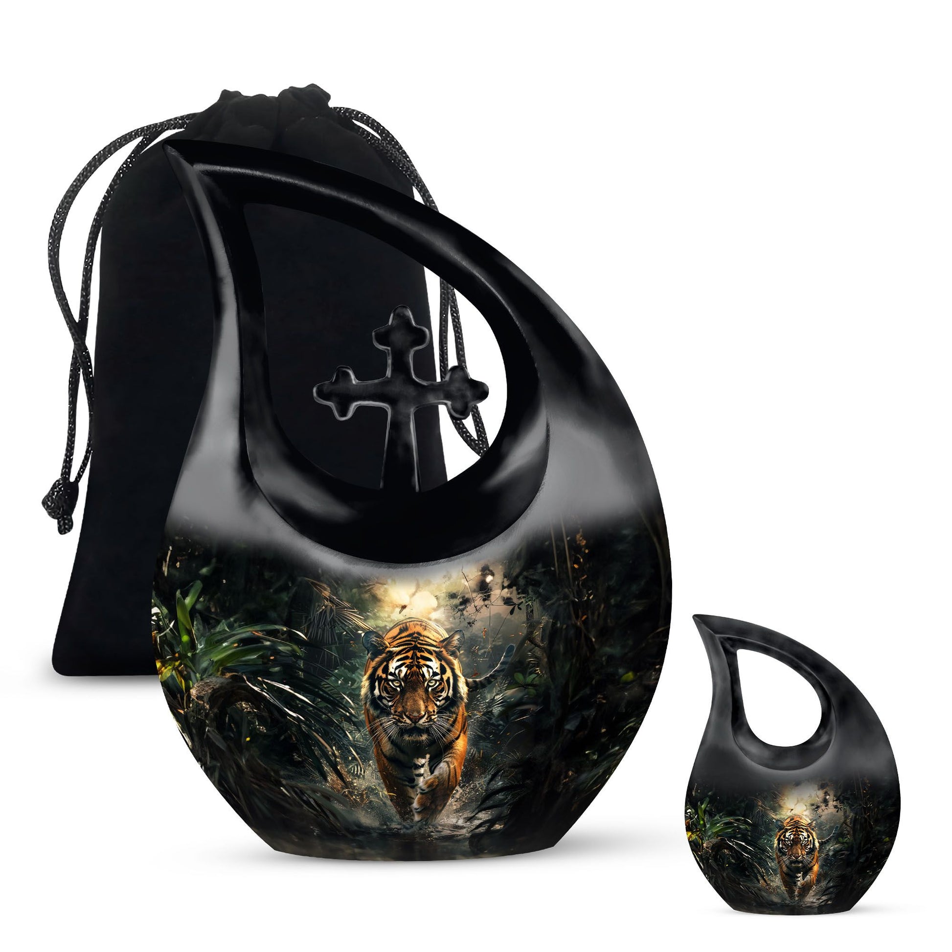 Teardrop Shaped  Large Urn With 1 Keepsake