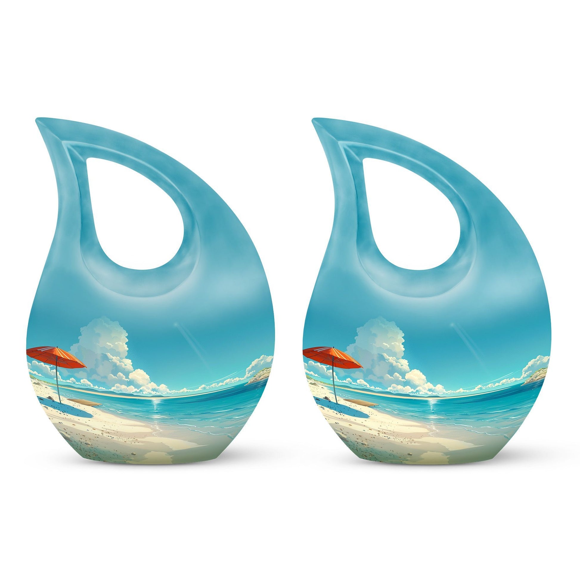 Teardrop Shaped  Keepsake Set of 2