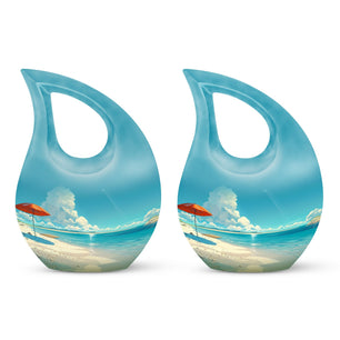 Teardrop Shaped  Keepsake Set of 2
