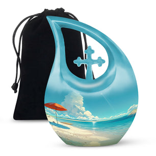Teardrop Shaped  Large Urn 10 Inch