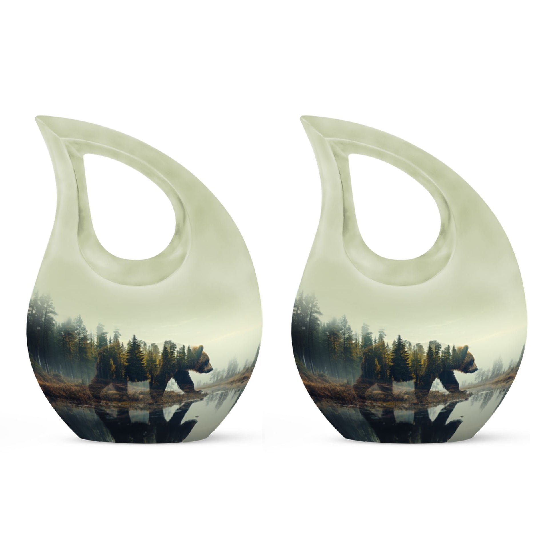 Teardrop Shaped  Keepsake Set of 2