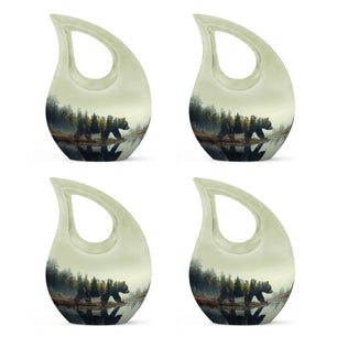 Teardrop Shaped  Keepsake Set of 4
