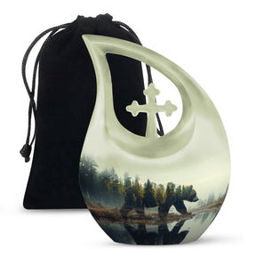 Teardrop Shaped  Large Urn 10 Inch
