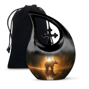 Teardrop Shaped  Large Urn 10 Inch
