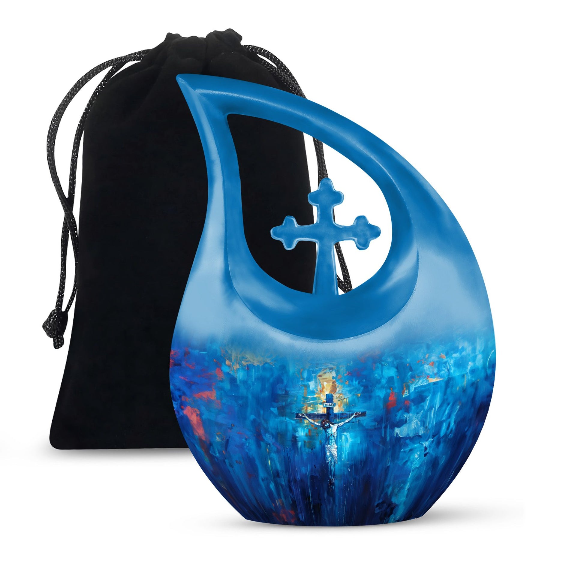 Jesus Theme Large Urn 10 Inch