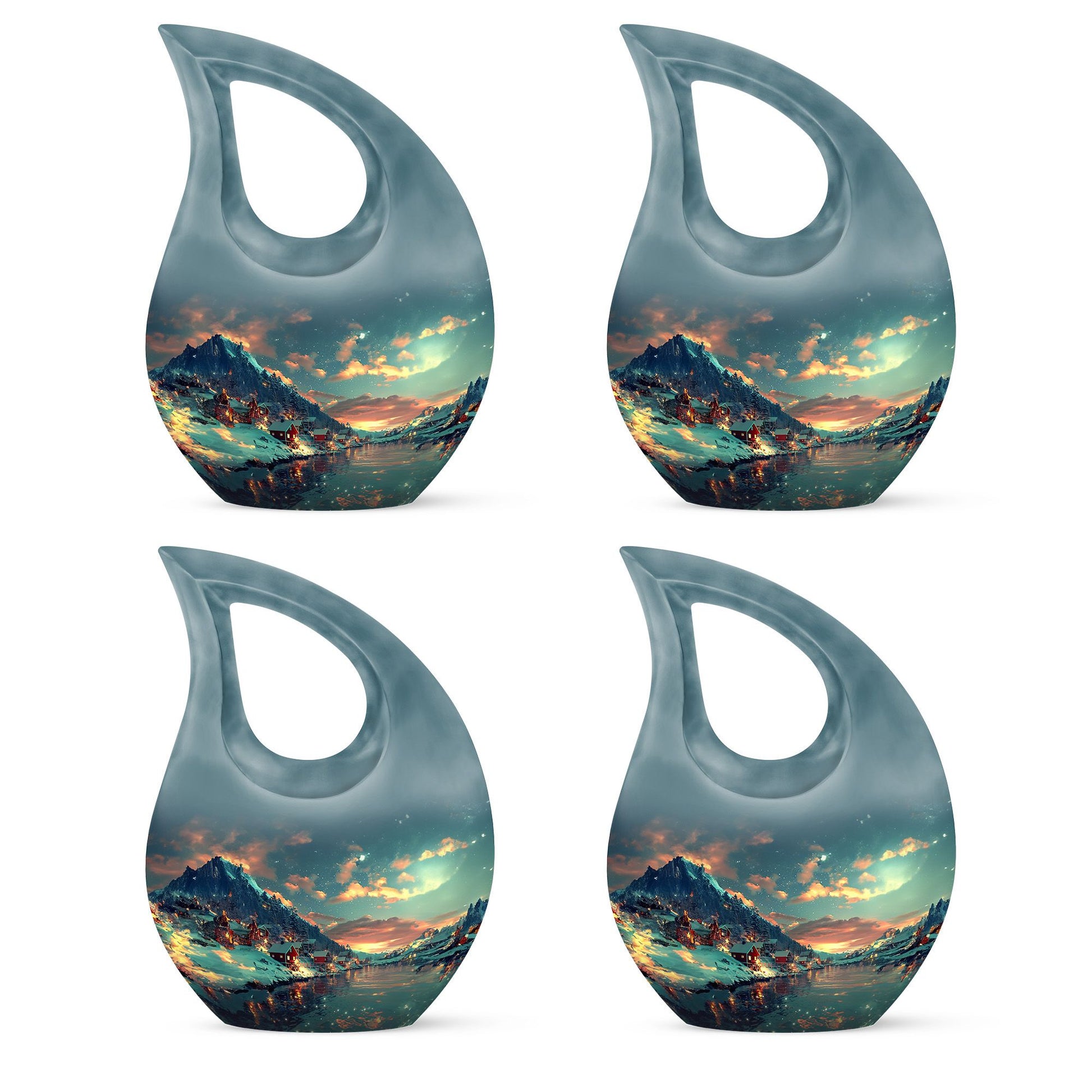 Majestic Sky Theme 3 Inch Keepsake Pack of 4