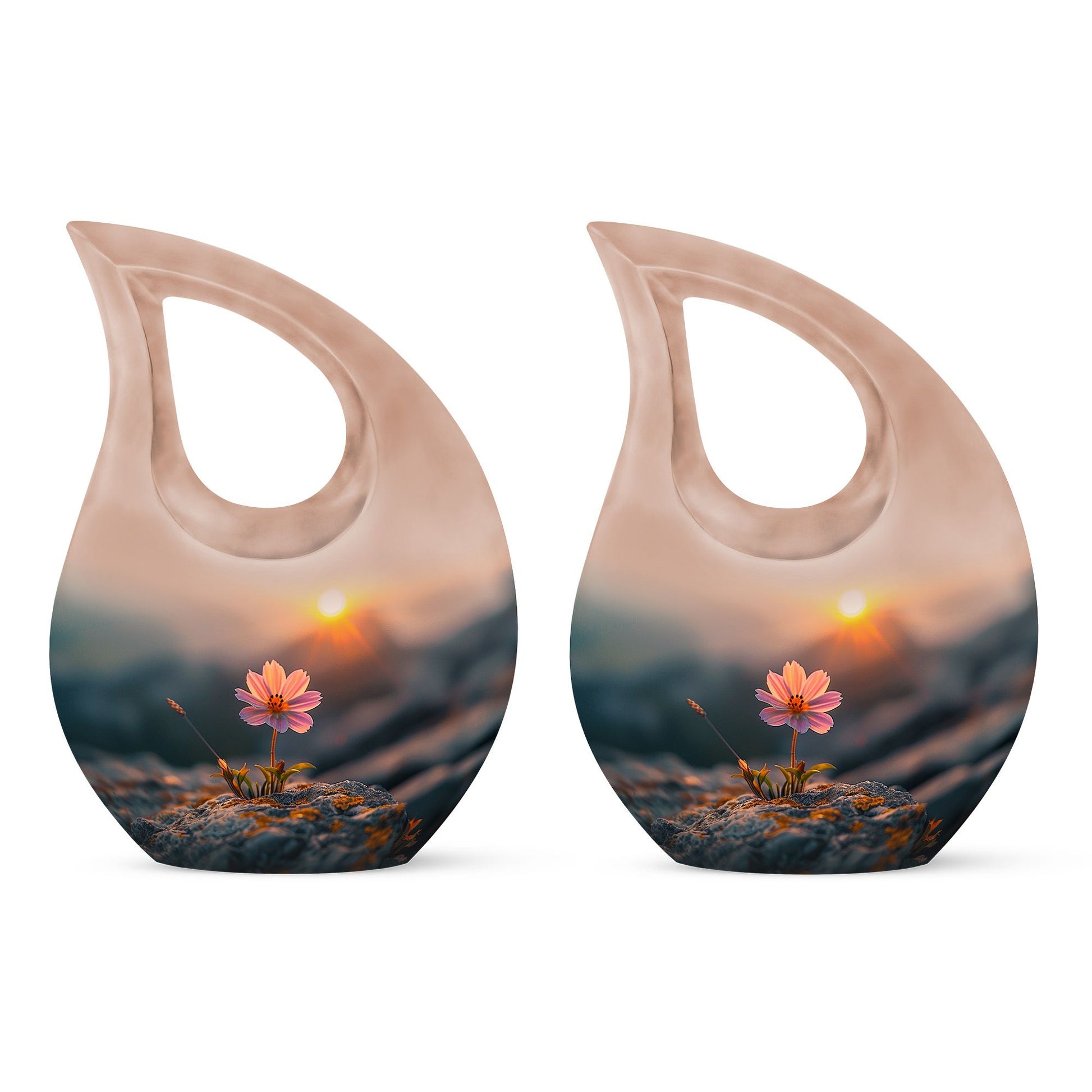 Flower Theme 3 Inch Keepsake Pack of 2