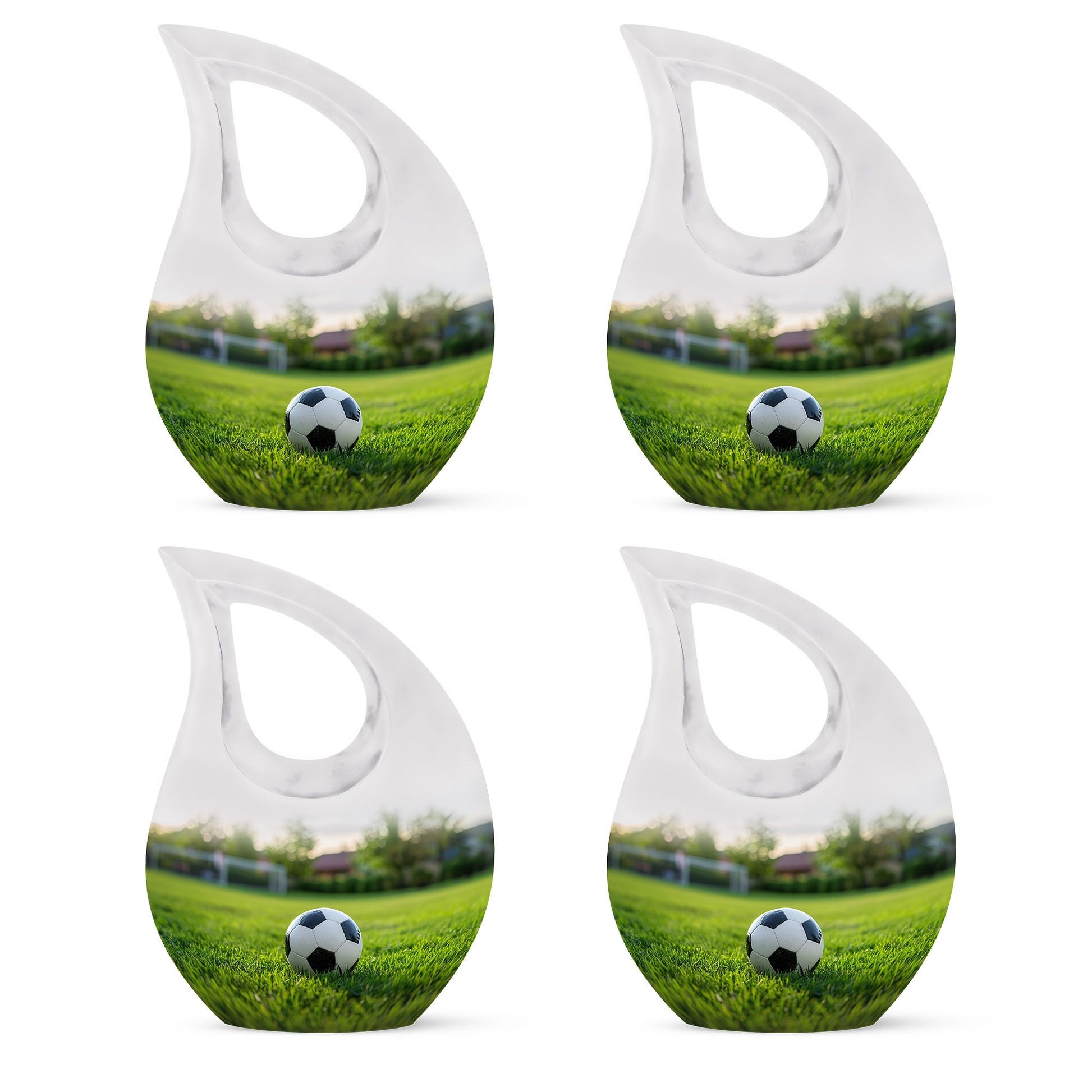 Foothball Theme 3 Inch Keepsake Pack of 4