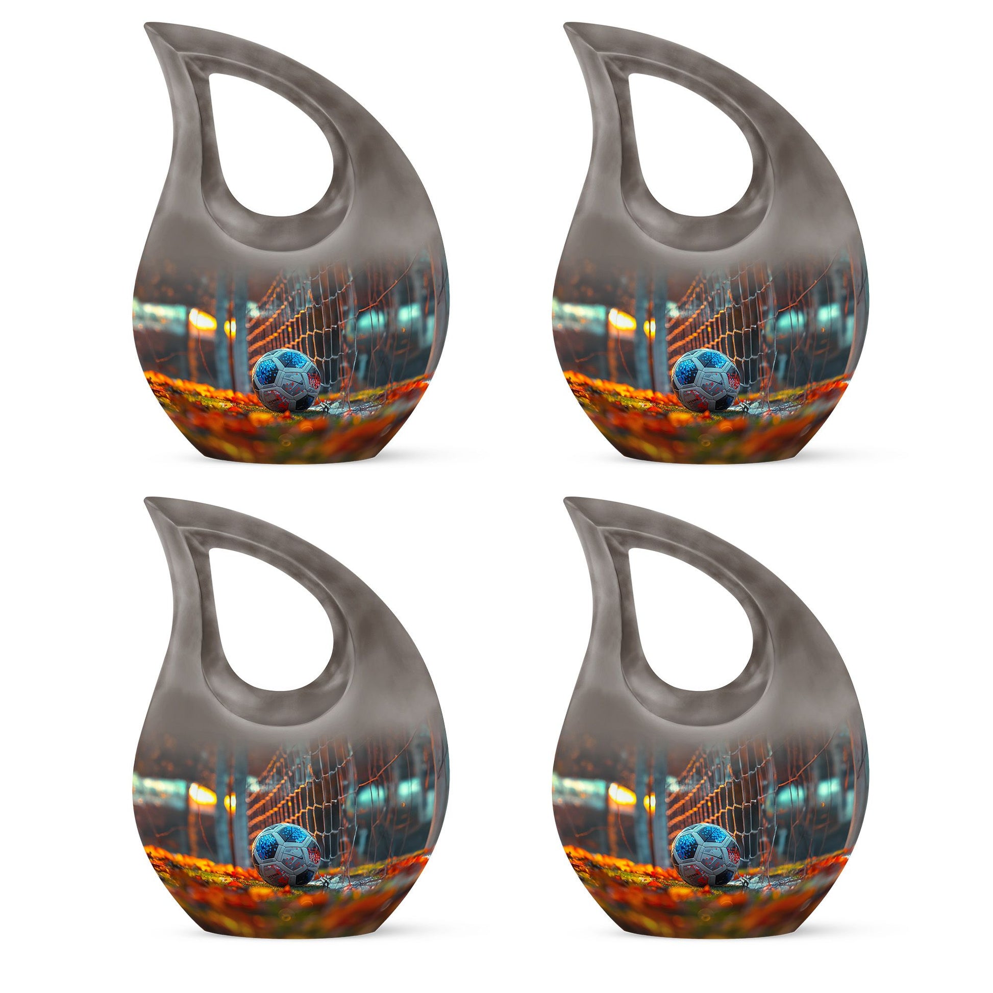 Foothball Theme 3 Inch Keepsake Pack of 4
