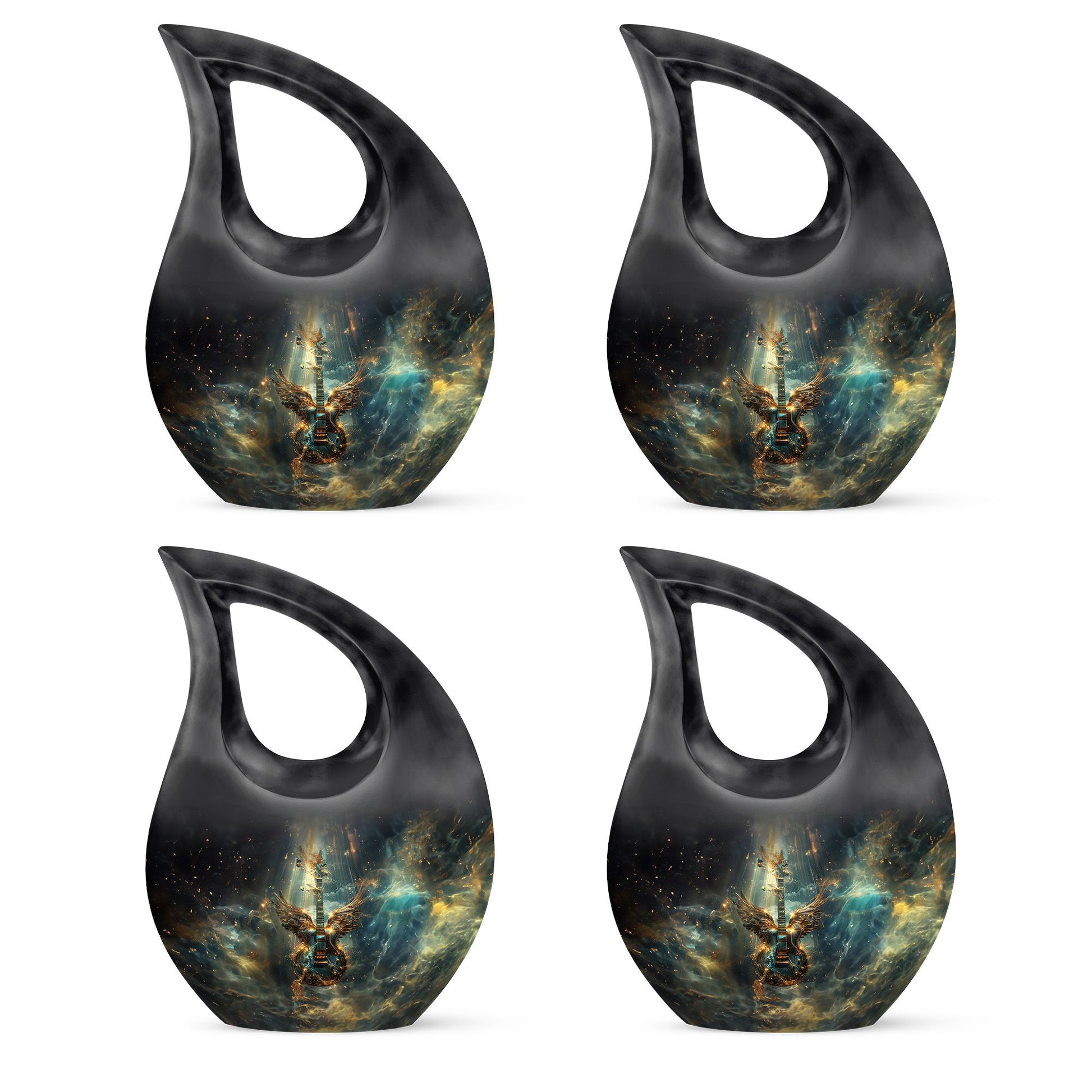 Guitar Theme 3 Inch Keepsake Pack of 4