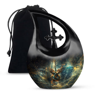 Guitar Theme Large Urn 10 Inch