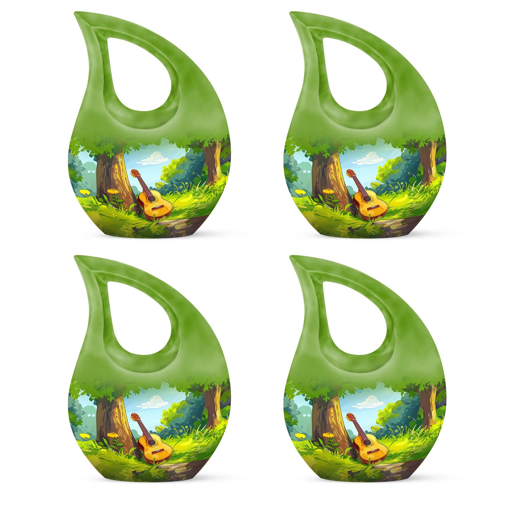 Guitar Theme 3 Inch Keepsake Pack of 4