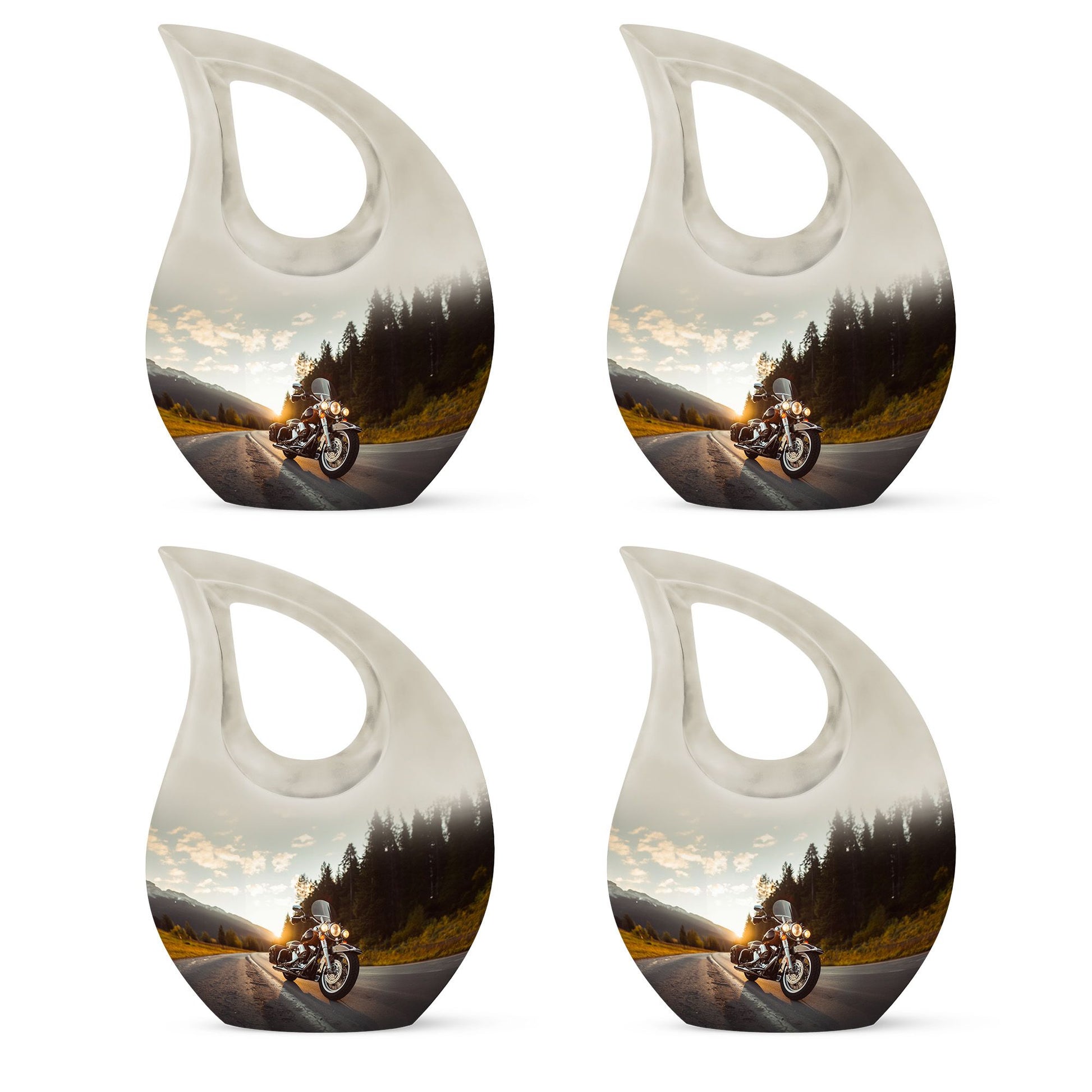 Bike Theme 3 Inch Keepsake Pack of 4