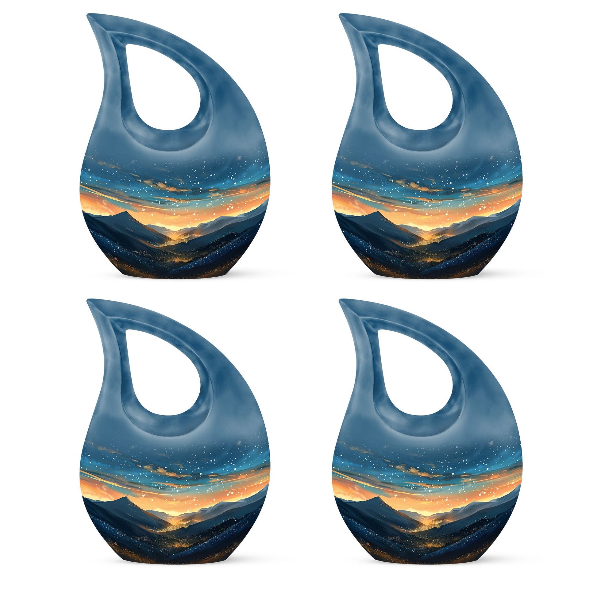 Majestic Sky Theme 3 Inch Keepsake Pack of 4