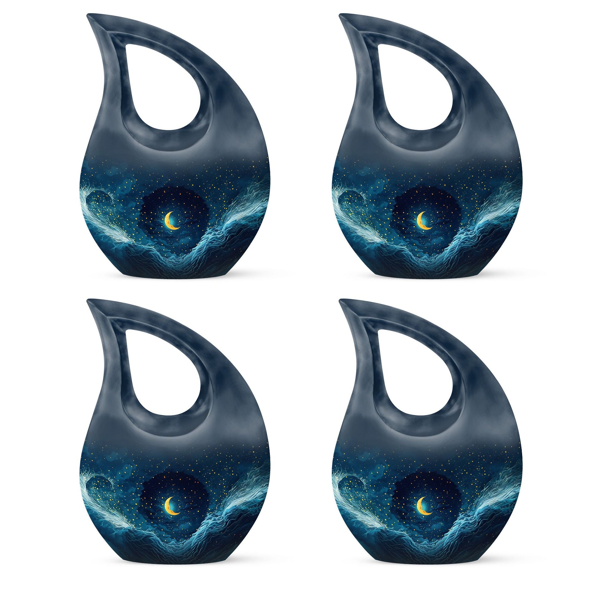Majestic Moon Theme 3 Inch Keepsake Pack of 4
