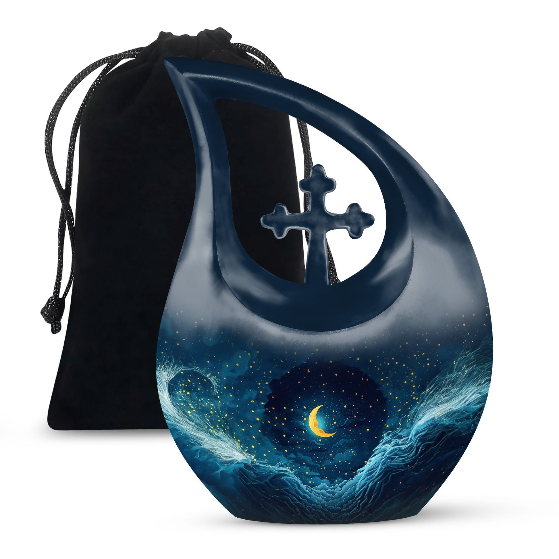 Majestic Moon Theme Large Urn 10 Inch