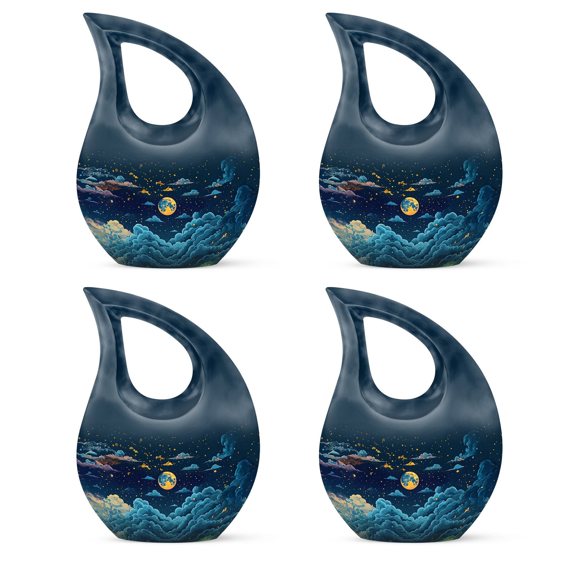 Majestic Moon Theme 3 Inch Keepsake Pack of 4