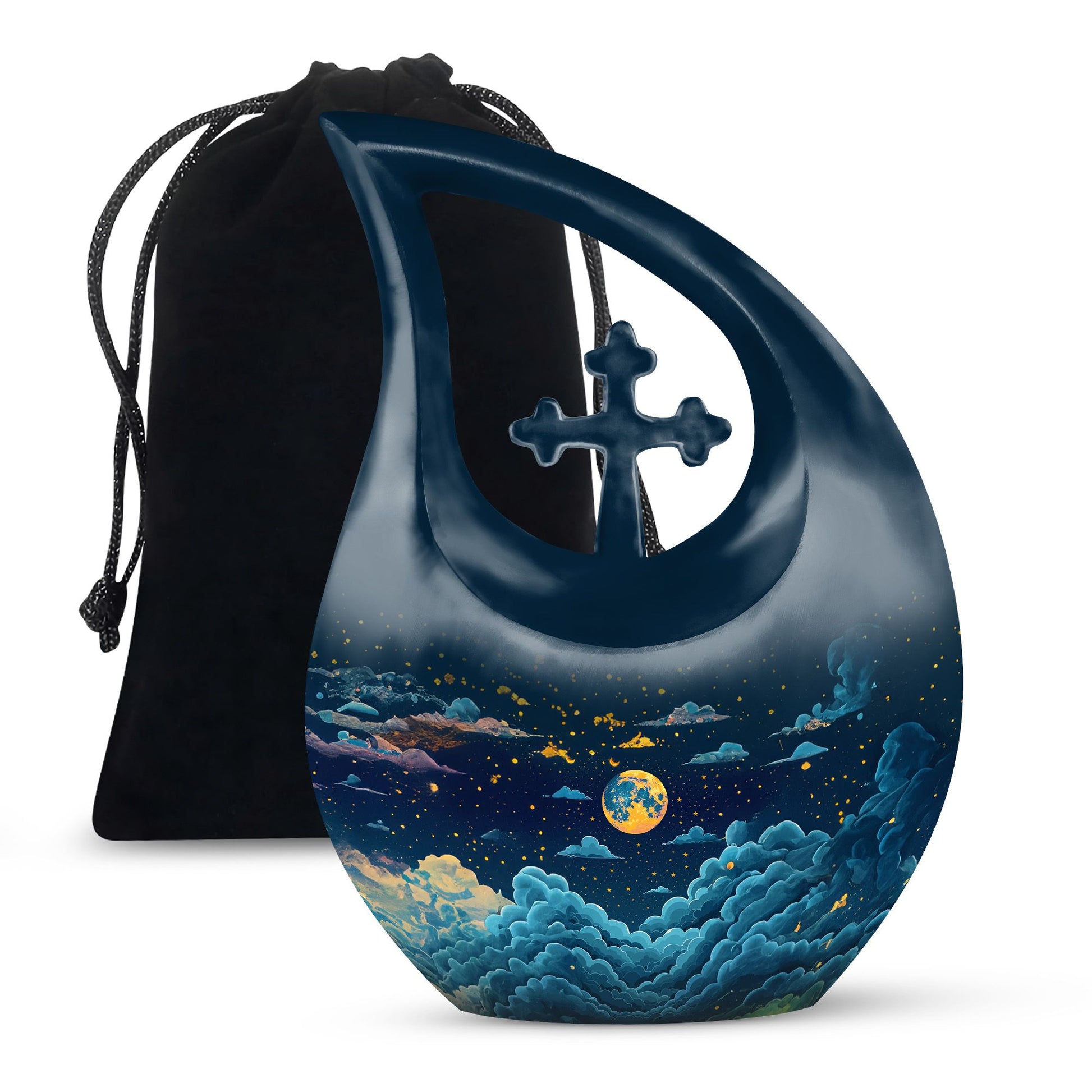 Majestic Moon Theme Large Urn 10 Inch