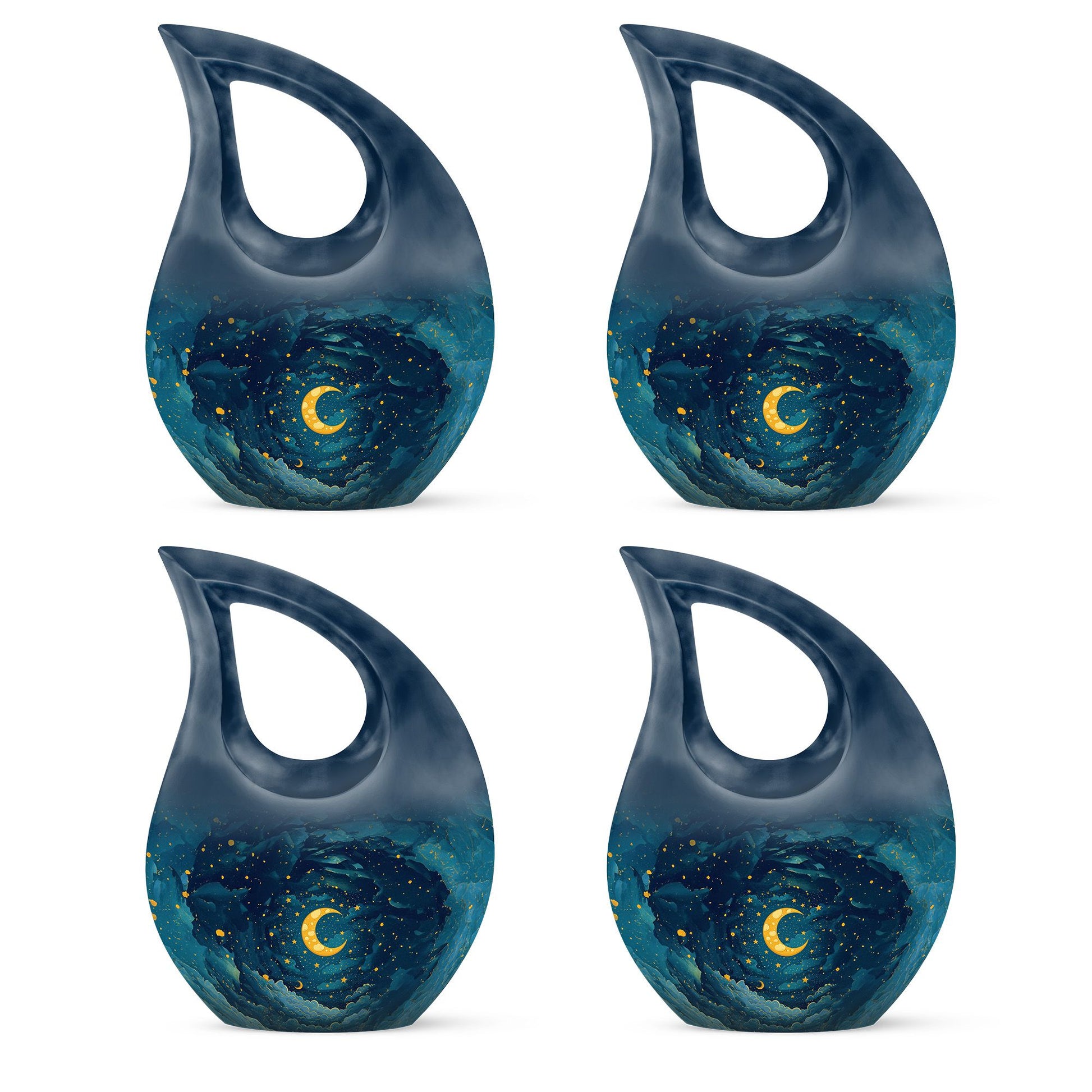 Majestic Moon Theme 3 Inch Keepsake Pack of 4