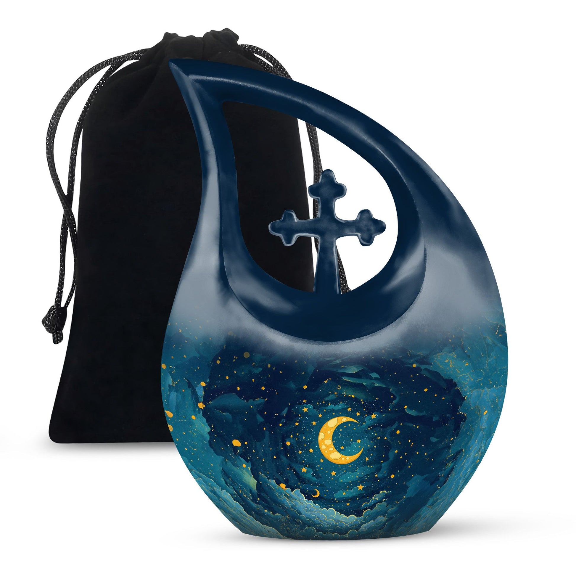 Majestic Moon Theme Large Urn 10 Inch