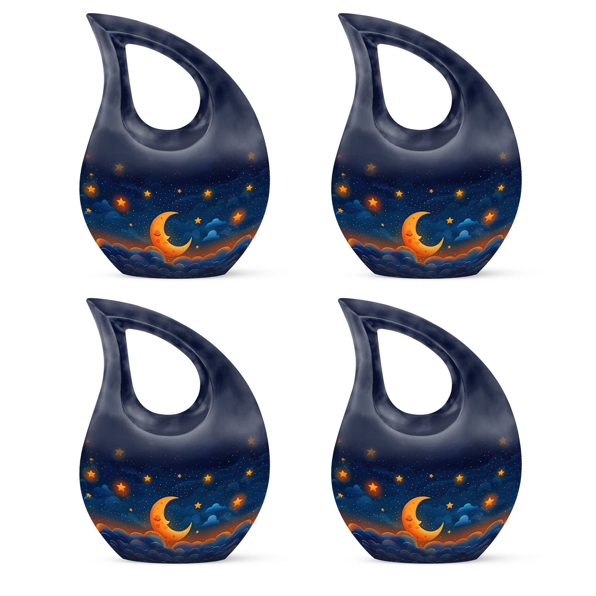 Night Sky Theme 3 Inch Keepsake Pack of 4