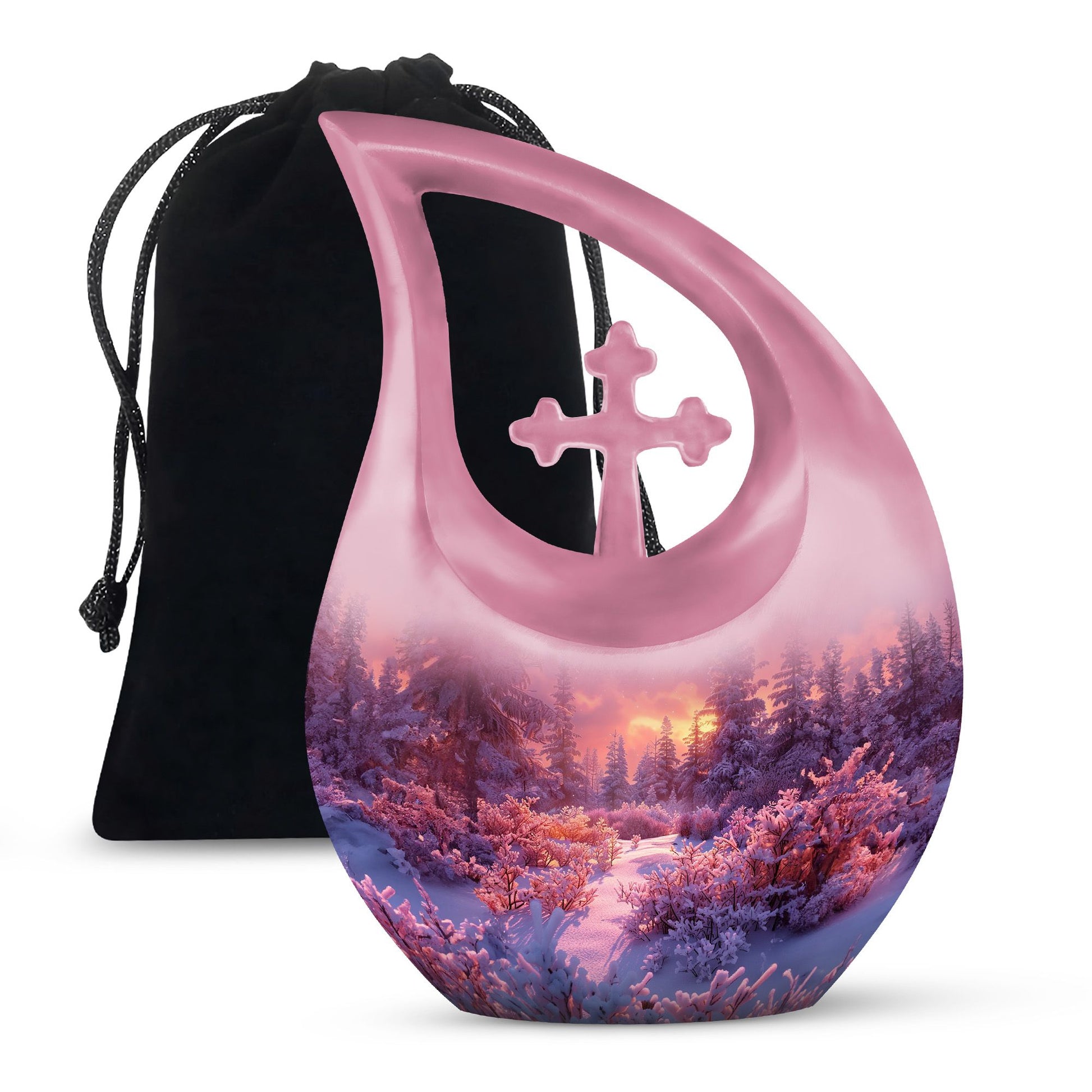 Majestic Sky Theme Large Urn 10 Inch