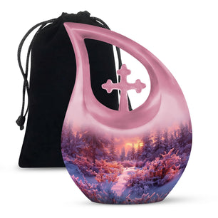 Majestic Sky Theme Large Urn 10 Inch