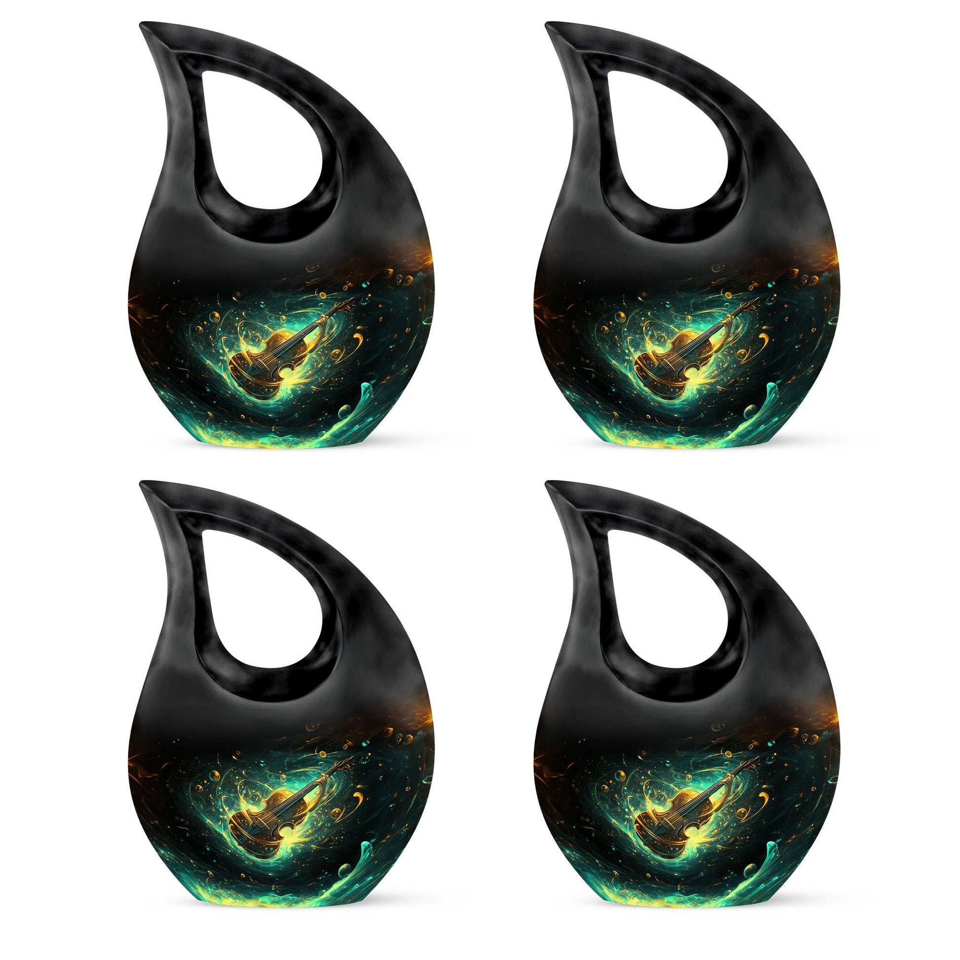 Guitar Theme 3 Inch Keepsake Pack of 4