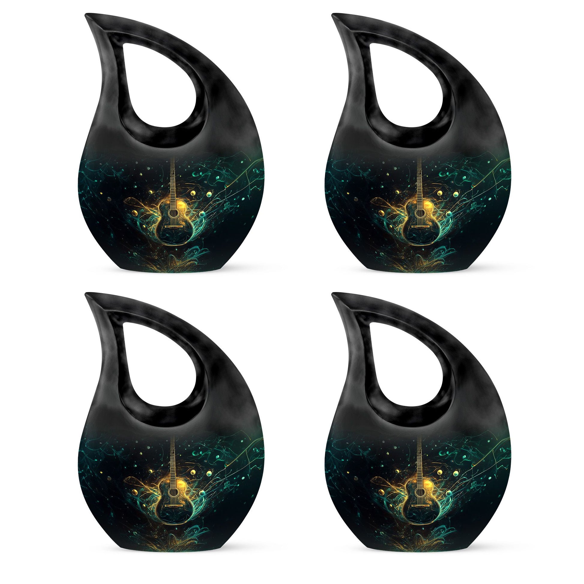 Guitar Theme 3 Inch Keepsake Pack of 4