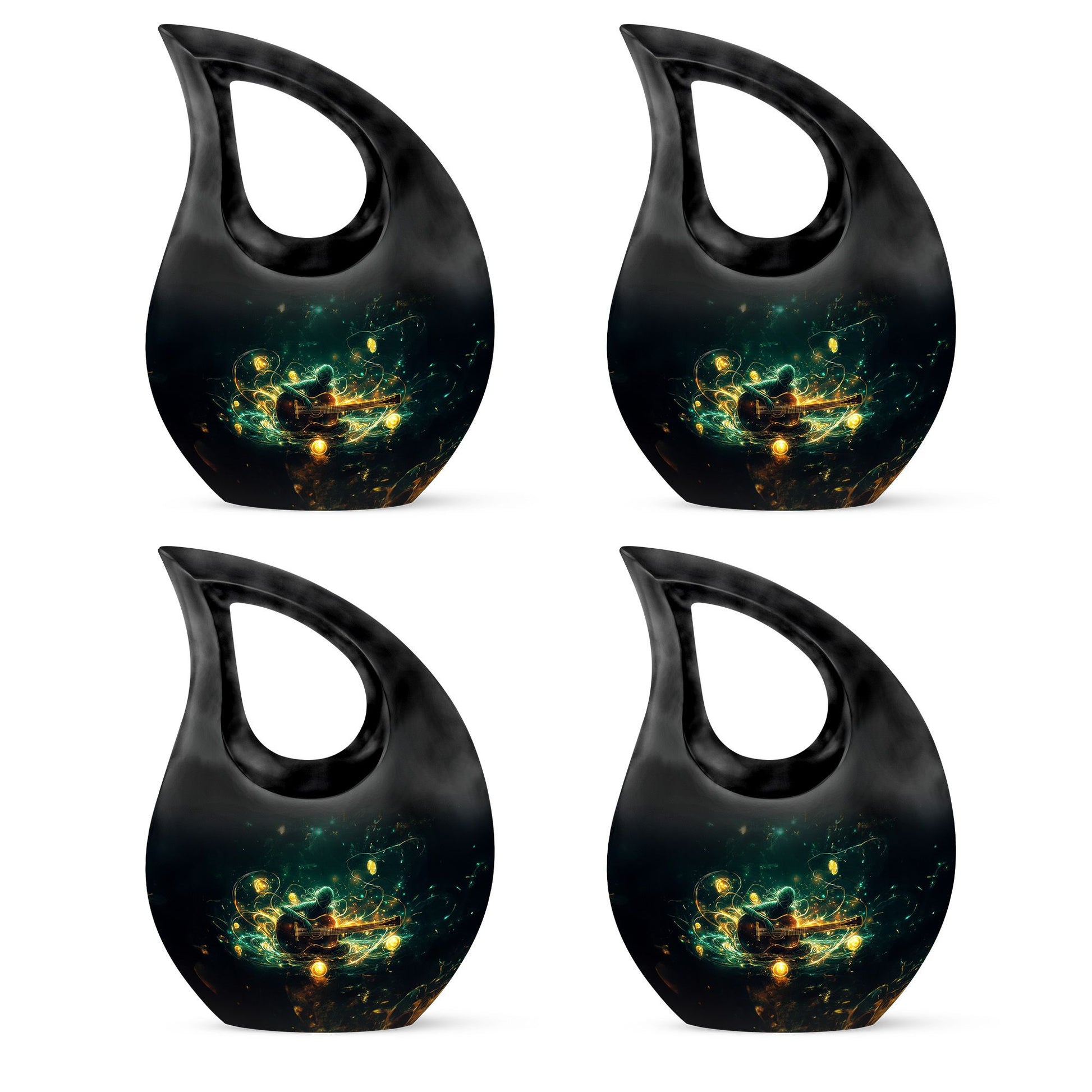 Guitar Theme 3 Inch Keepsake Pack of 4