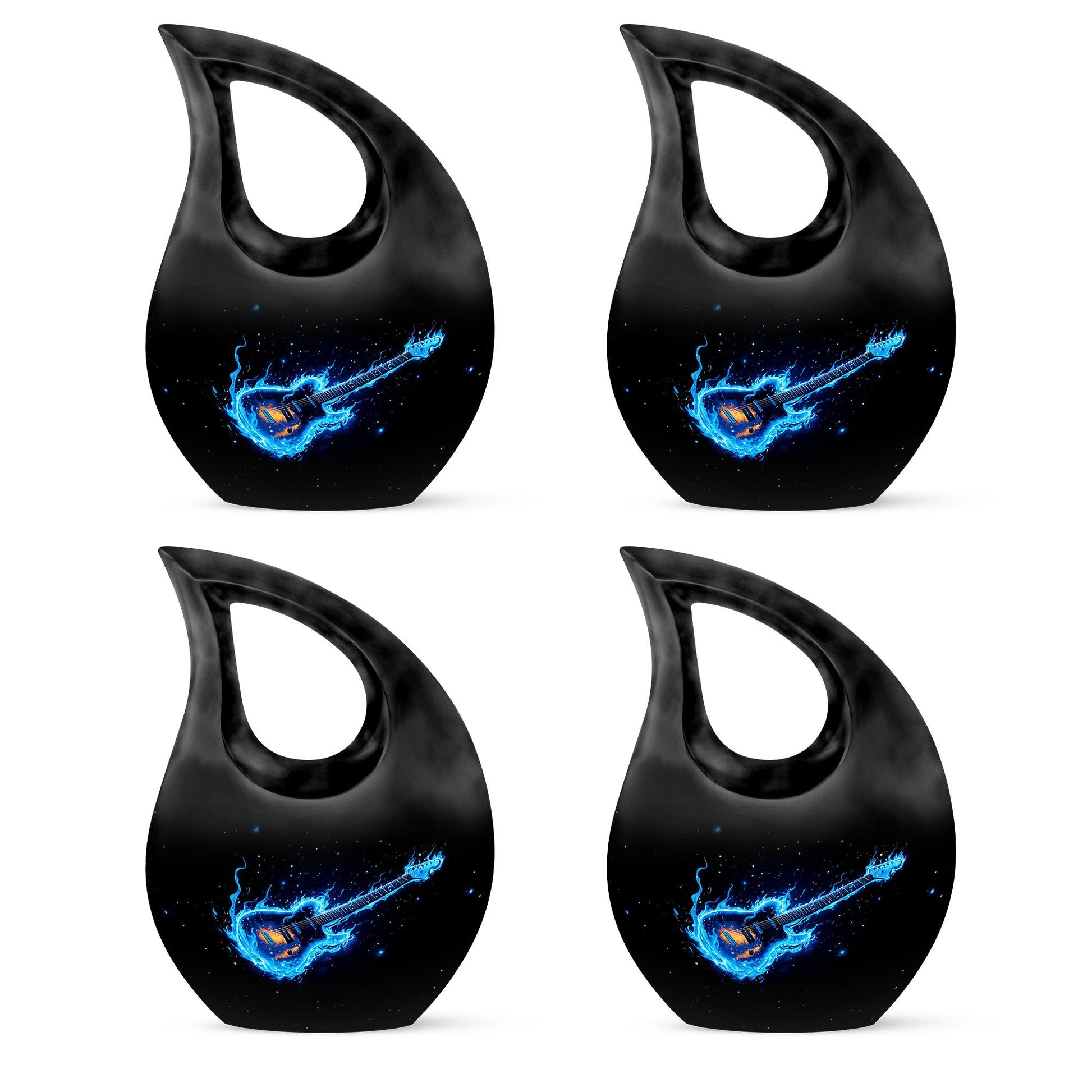 Guitar Theme 3 Inch Keepsake Pack of 4