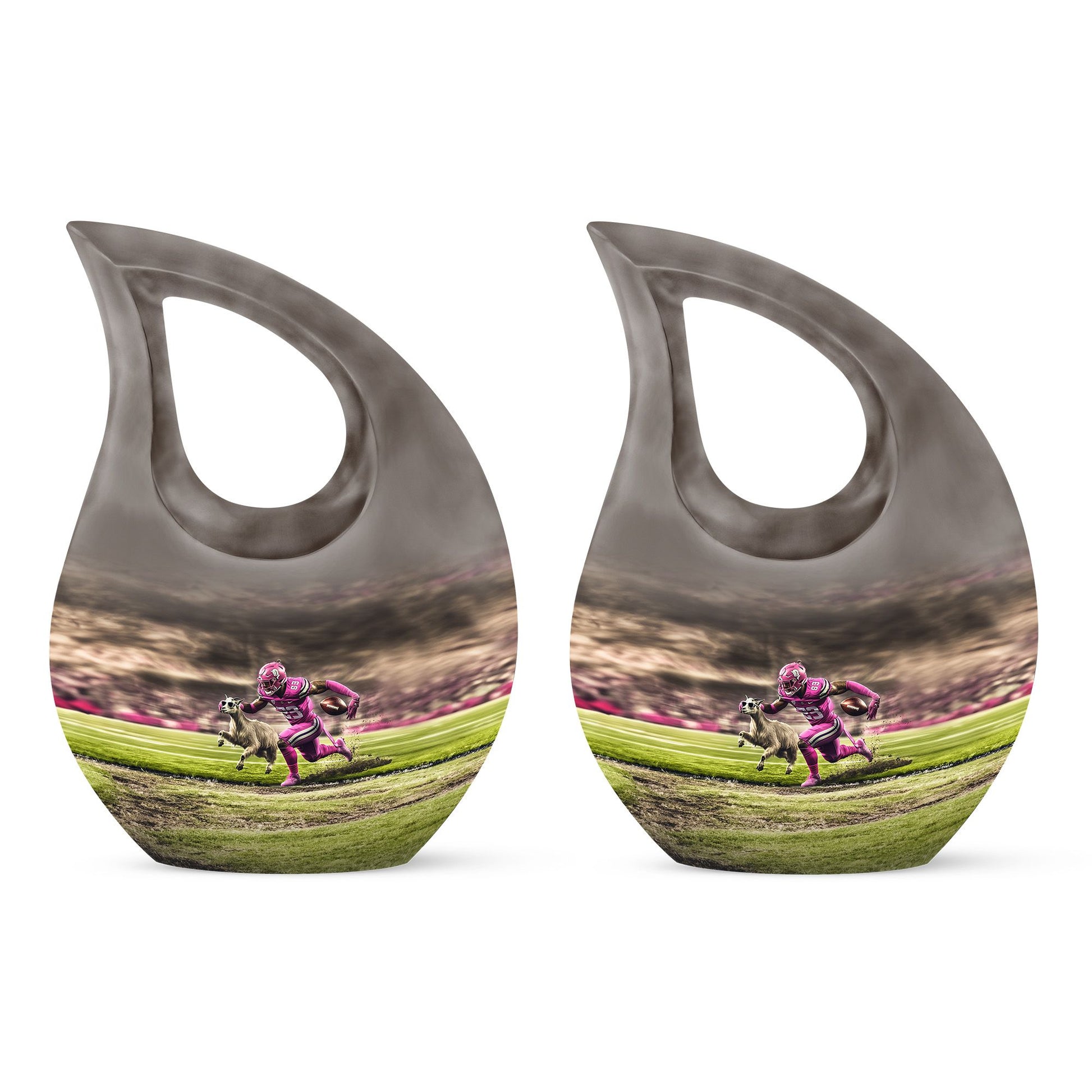 Football Theme 3 Inch Keepsake Pack of 2