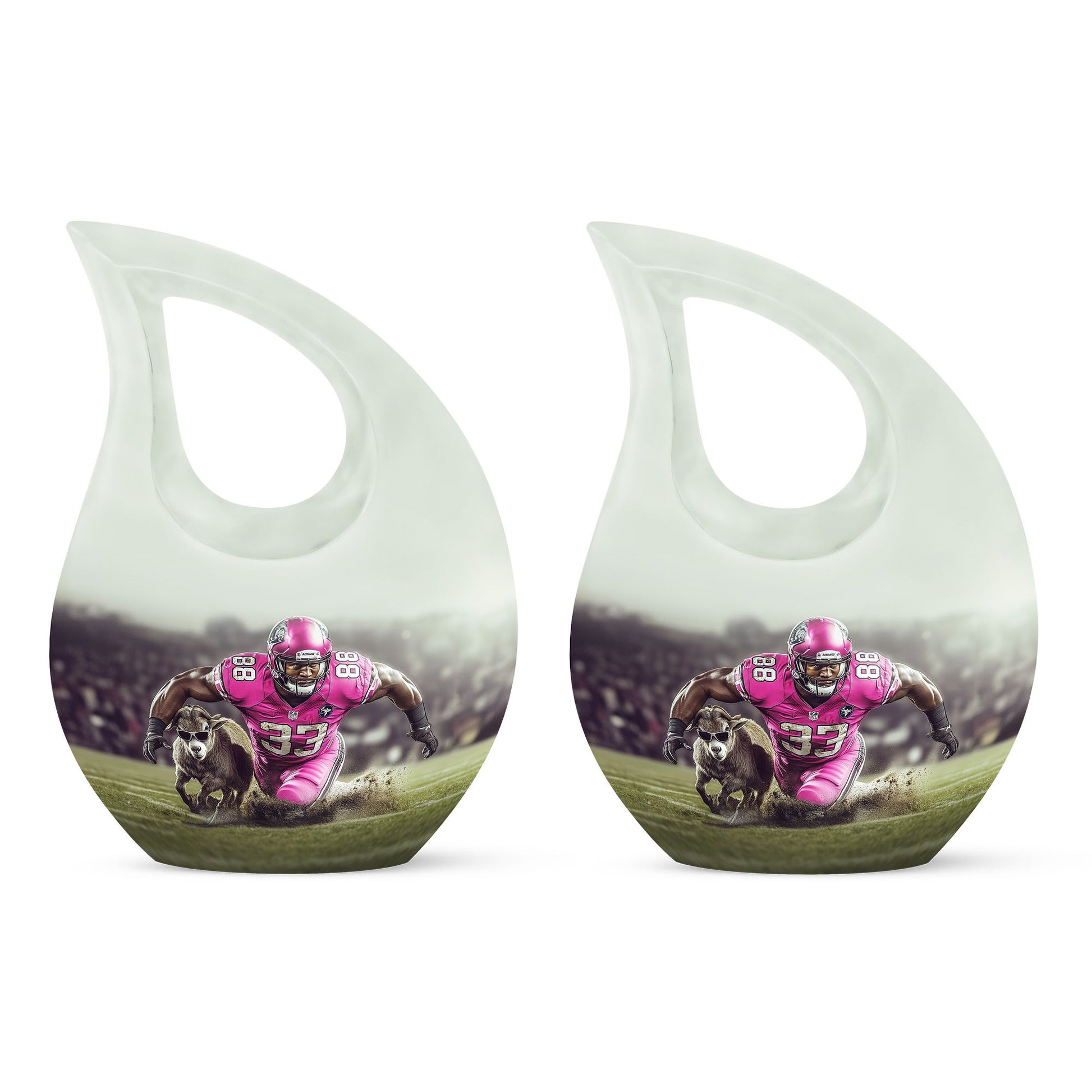 Football Theme 3 Inch Keepsake Pack of 2