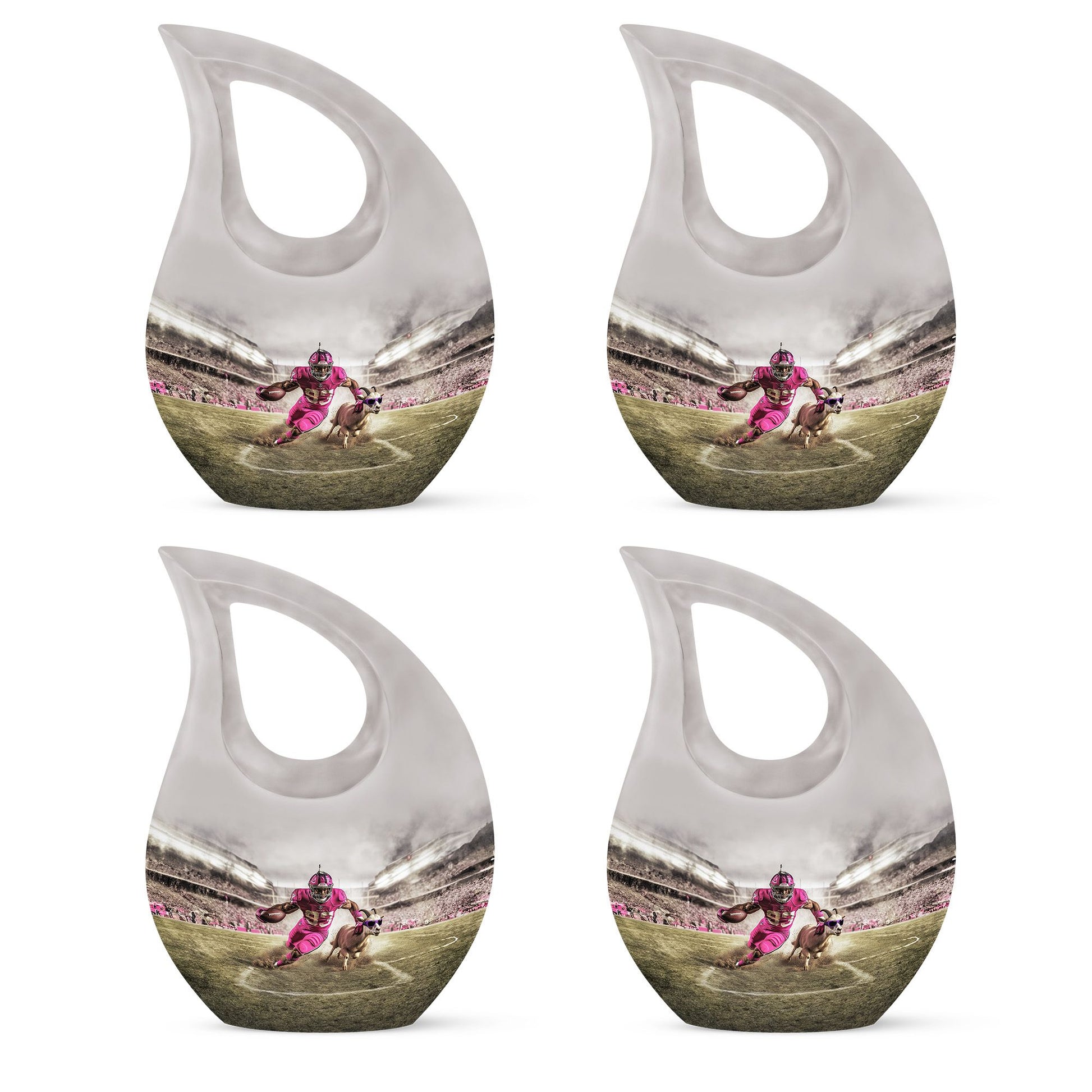 Football Theme 3 Inch Keepsake Pack of 4