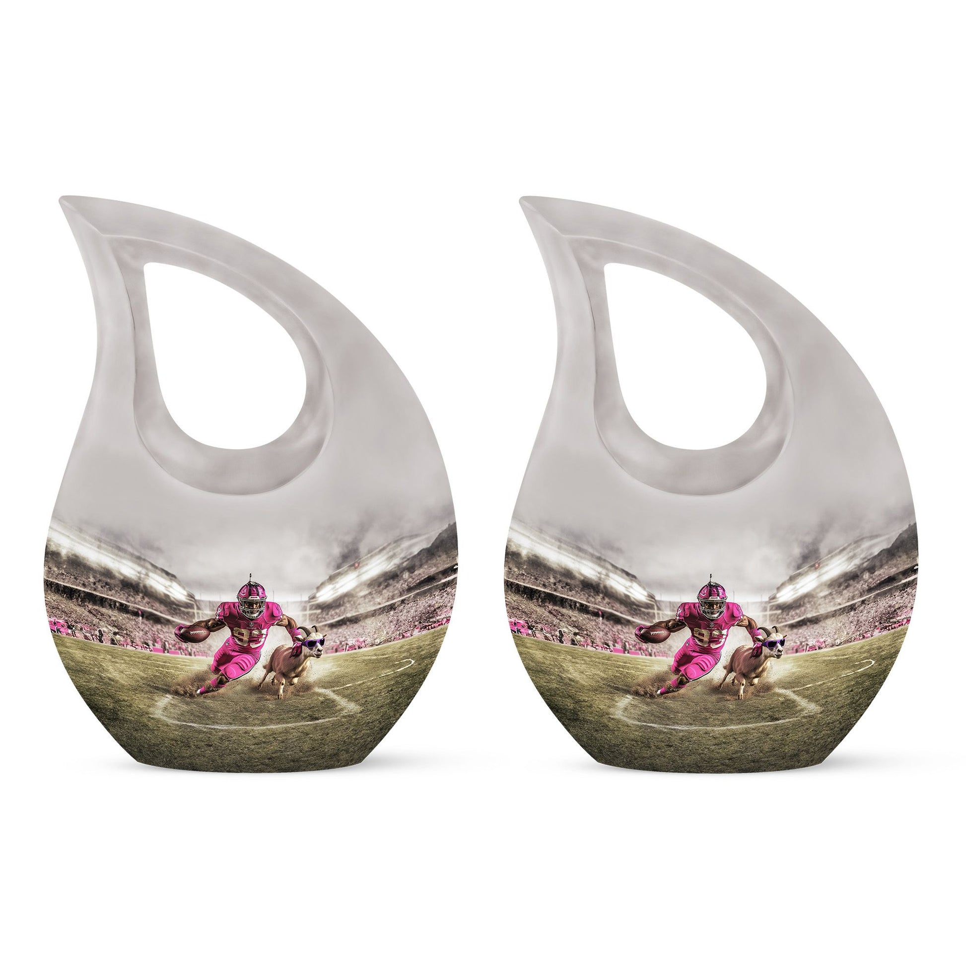 Football Theme 3 Inch Keepsake Pack of 2