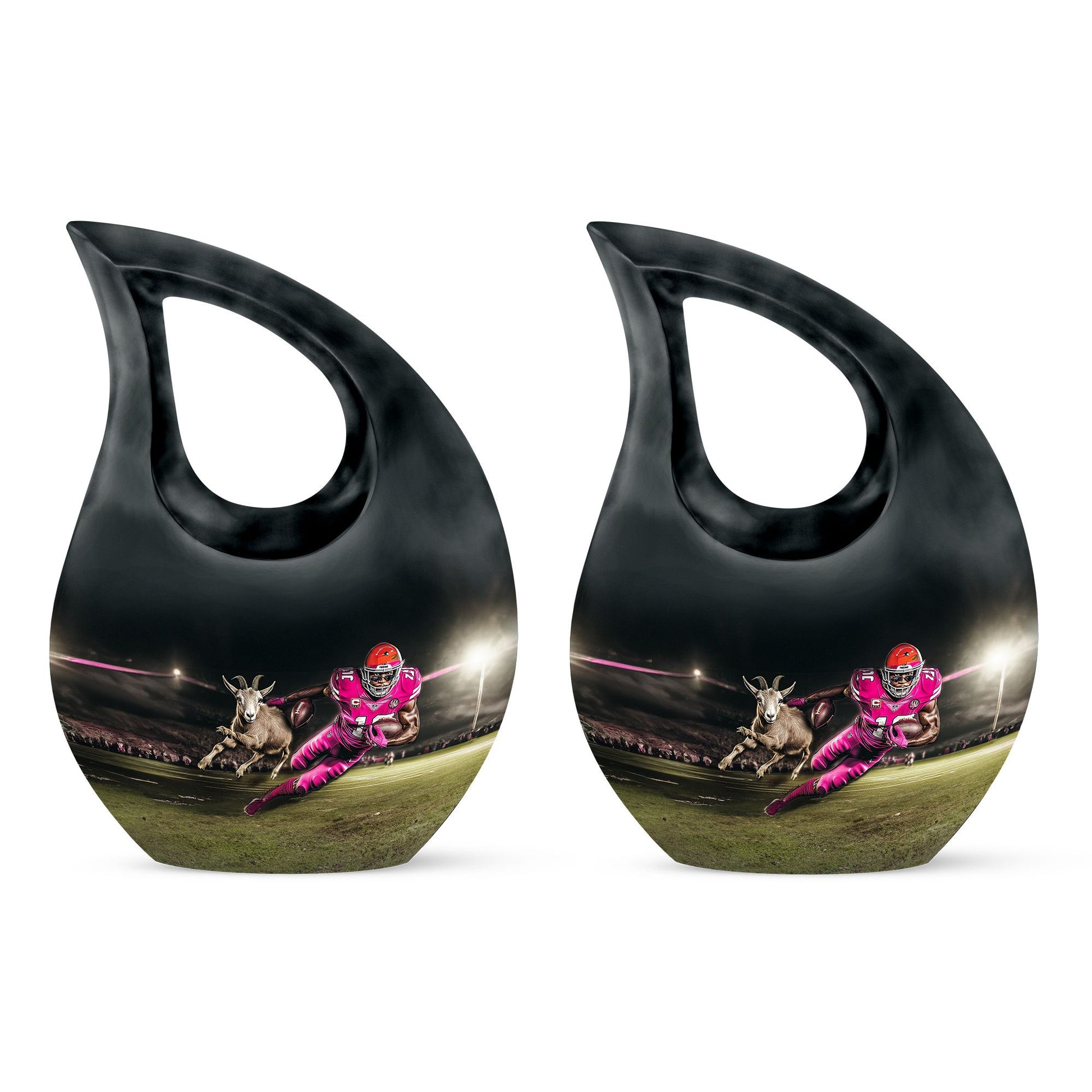 Football Theme 3 Inch Keepsake Pack of 2