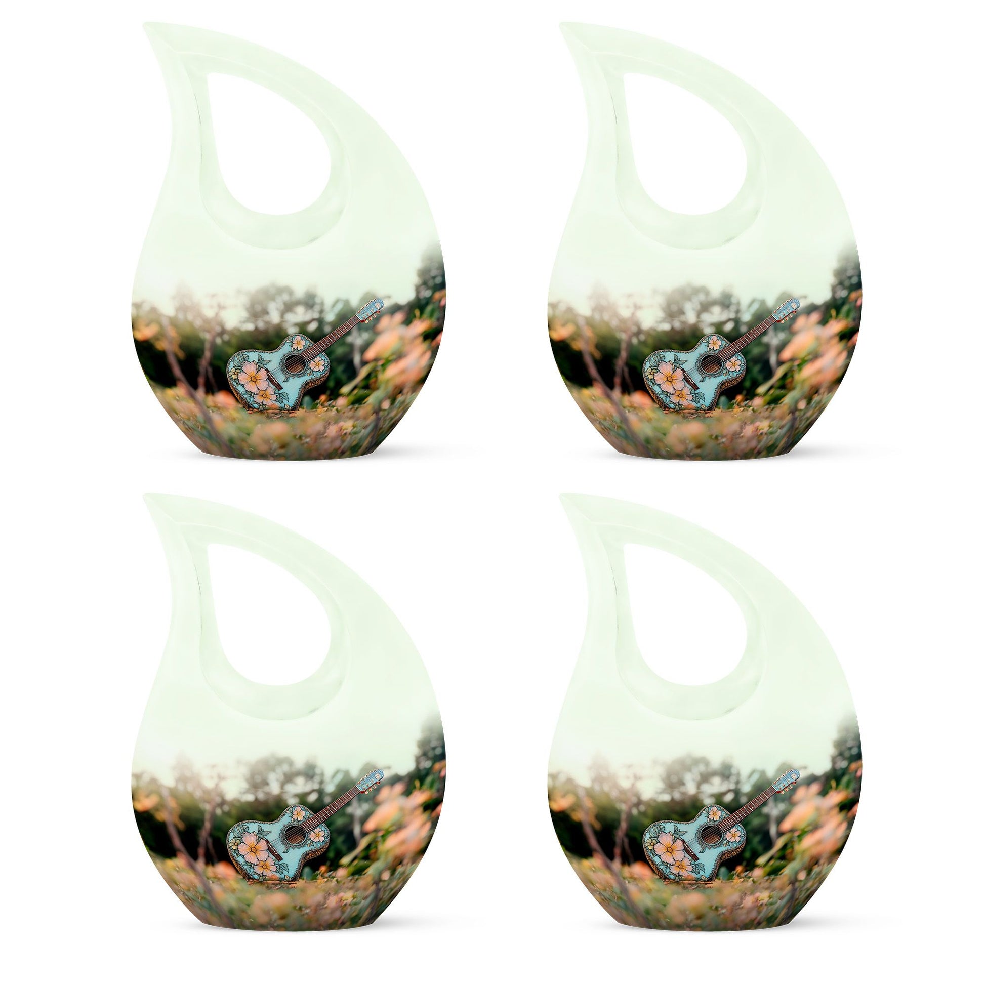 Guitar Theme 3 Inch Keepsake Pack of 4