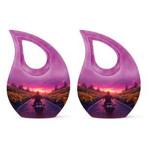 Motorbike Riders Theme 3 Inch Keepsake Pack of 2