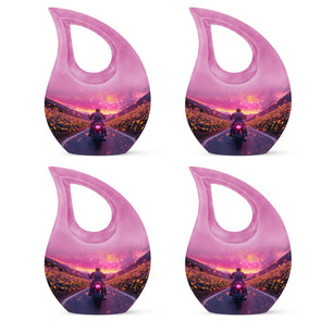 Motorbike Riders Theme 3 Inch Keepsake Pack of 4