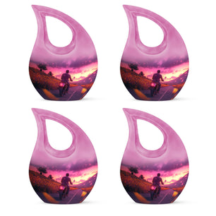 Motorbike Riders Theme 3 Inch Keepsake Pack of 4