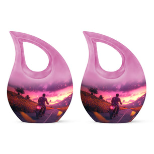 Motorbike Riders Theme 3 Inch Keepsake Pack of 2