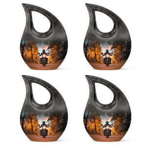 Motorbike Riders Theme 3 Inch Keepsake Pack of 4