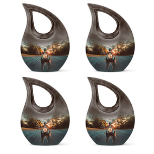 Motorbike Riders Theme 3 Inch Keepsake Pack of 4