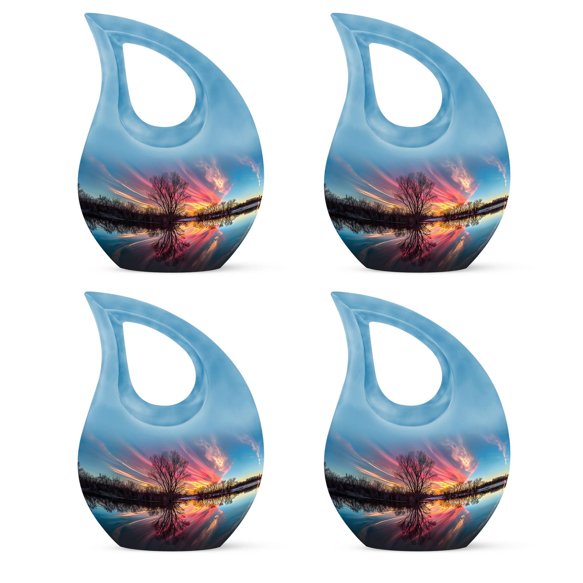 River Theme 3 Inch Keepsake Pack of 4