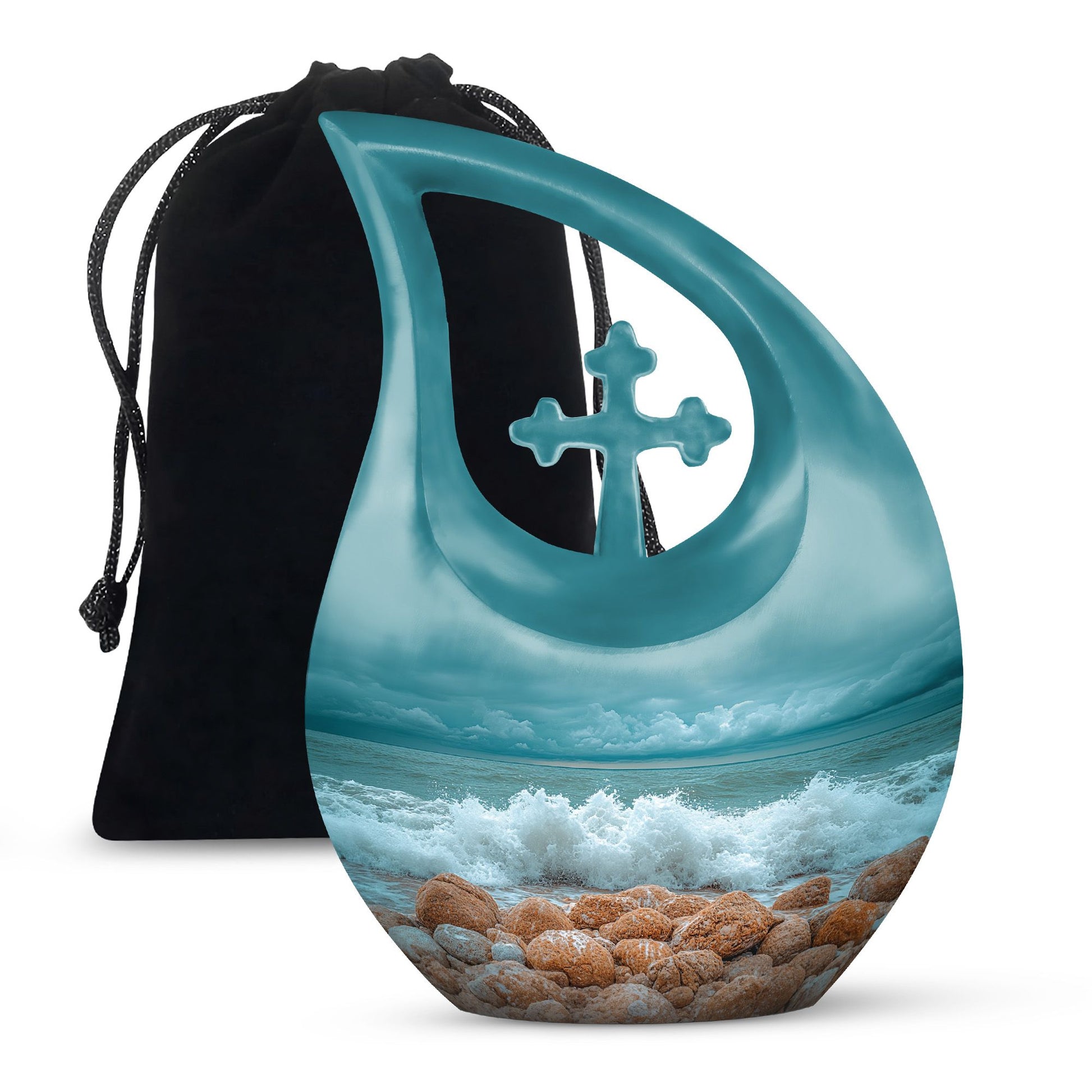 Sea Theme Large Urn 10 Inch