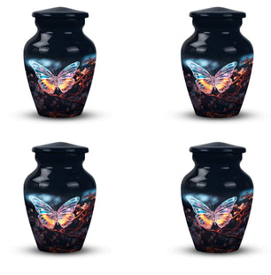 Magical Glowing Butterfly Fantasy Teardrop Cremation Urn For Ashes