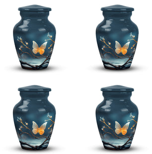 Magical Glowing Butterfly Fantasy Large Teardrop Urn For Ashes